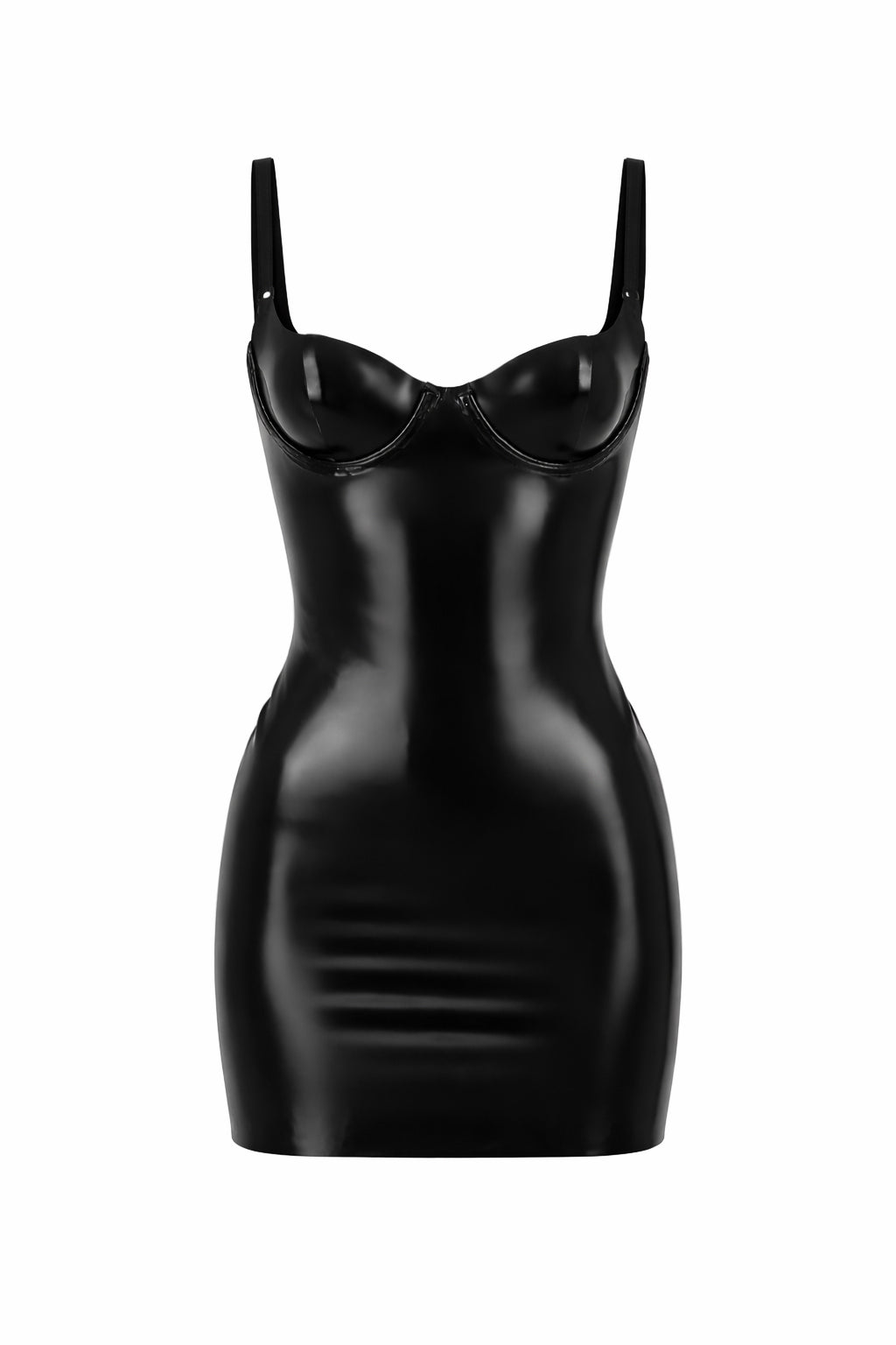 latex mini dress black Latex Mansfield Mini Dress