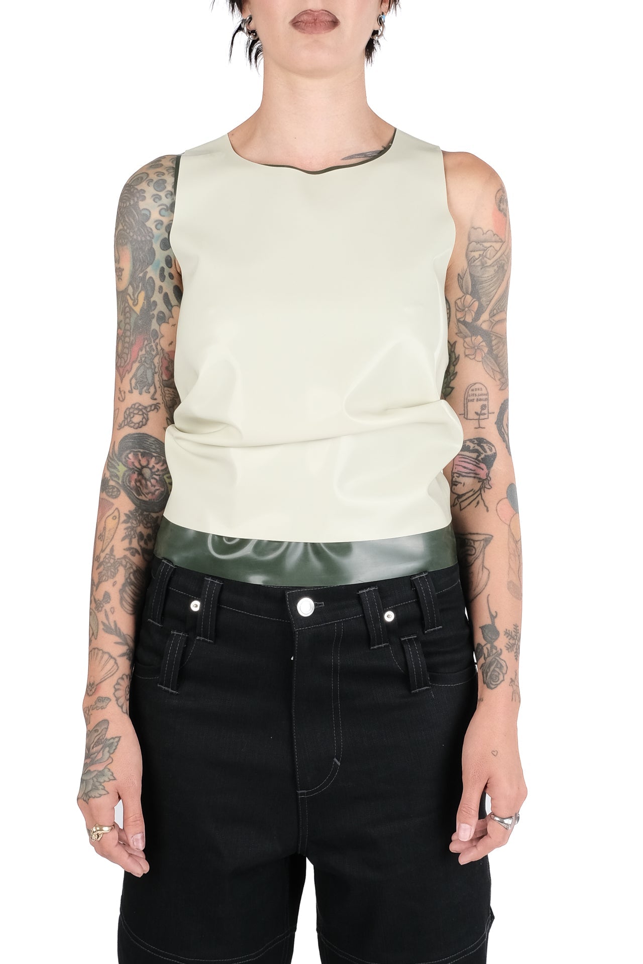 Latex Sleeveless Shirt