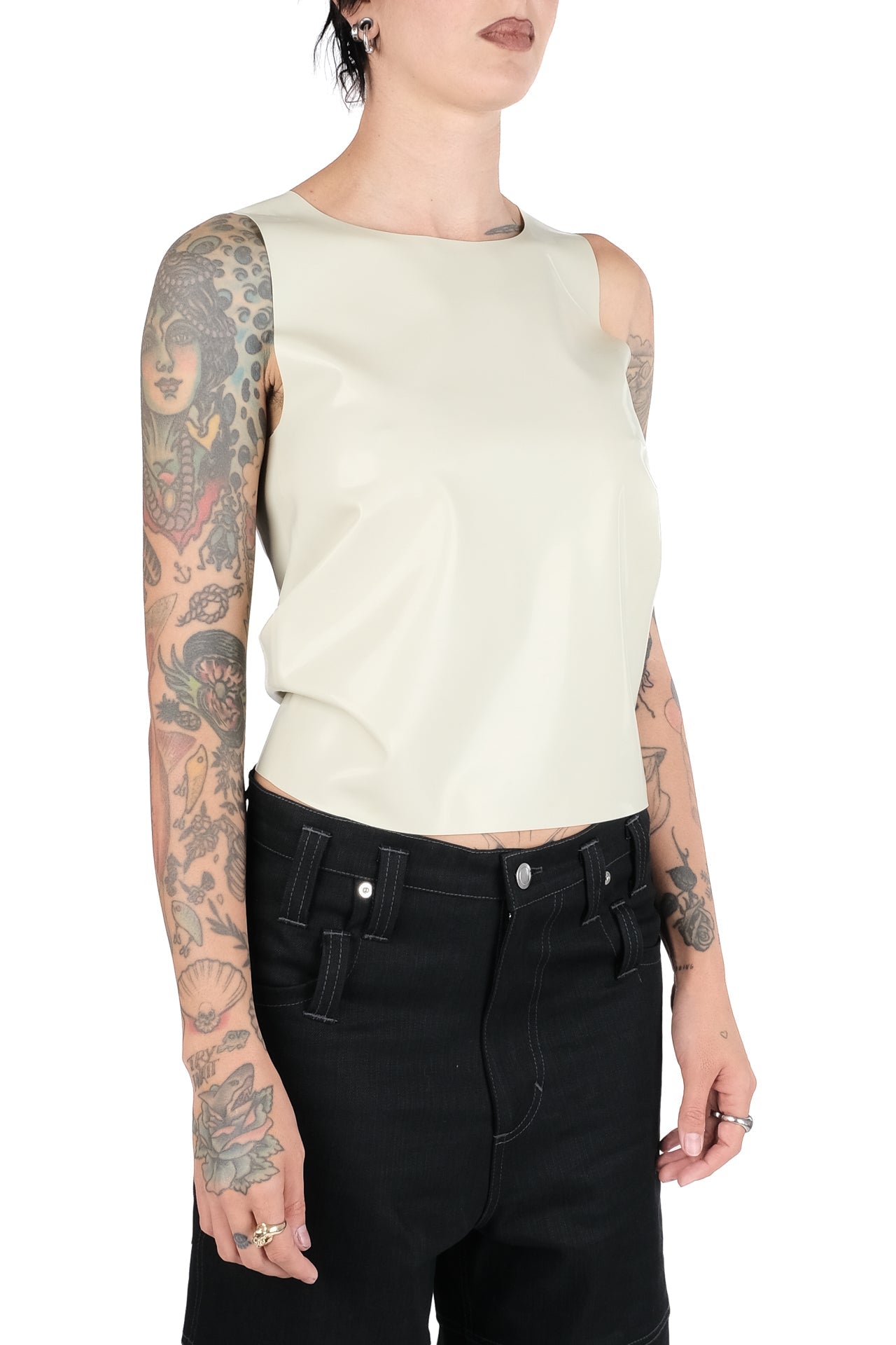 Latex Sleeveless Shirt