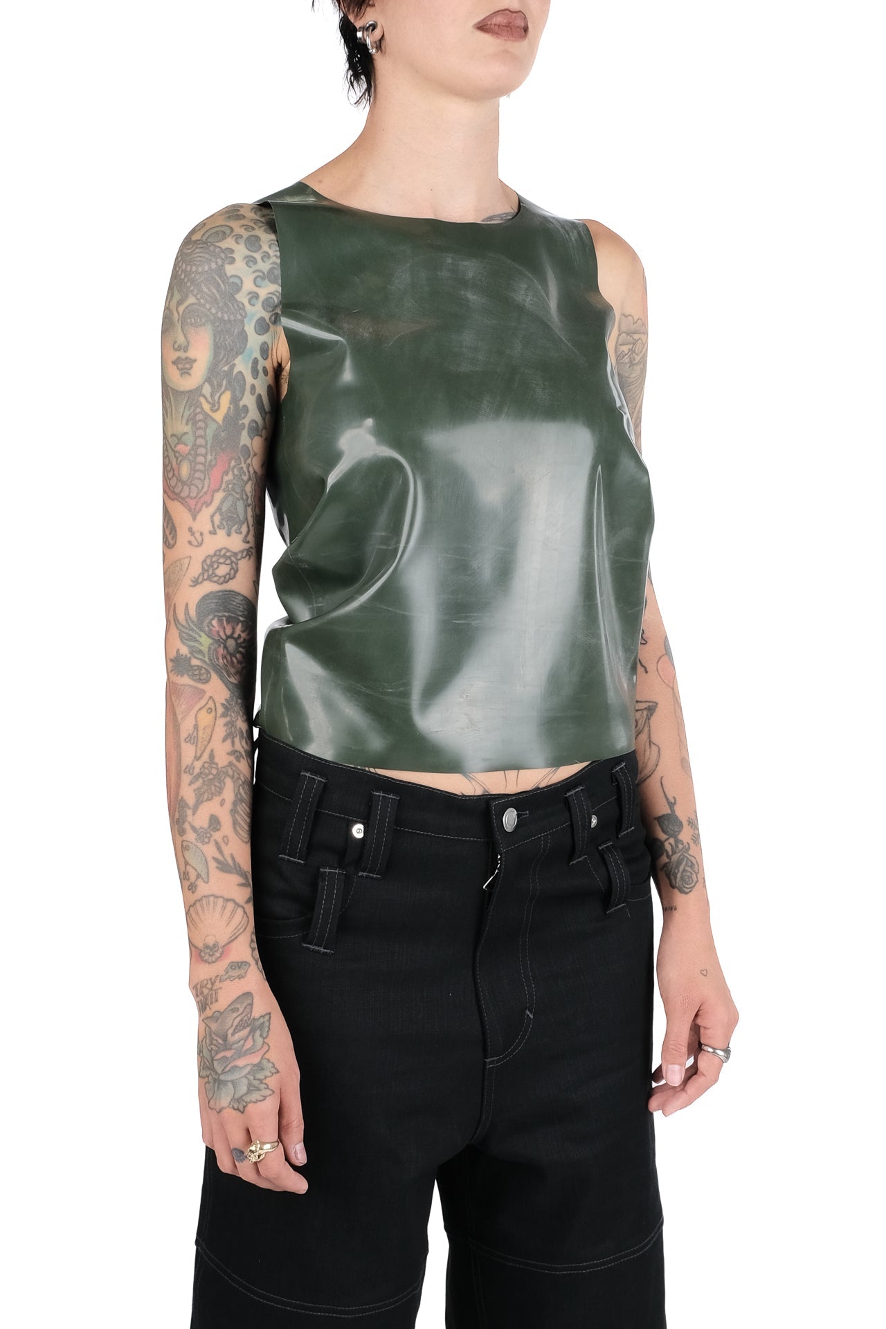 Latex Sleeveless Shirt