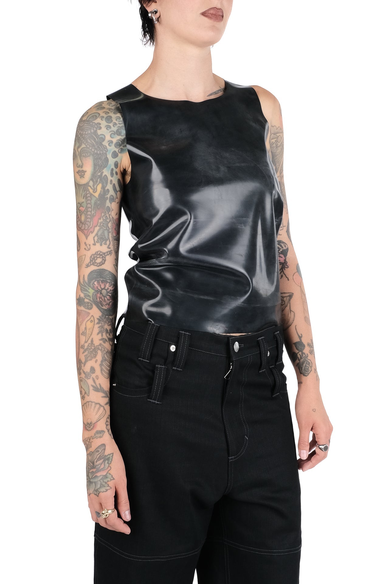 Latex Sleeveless Shirt