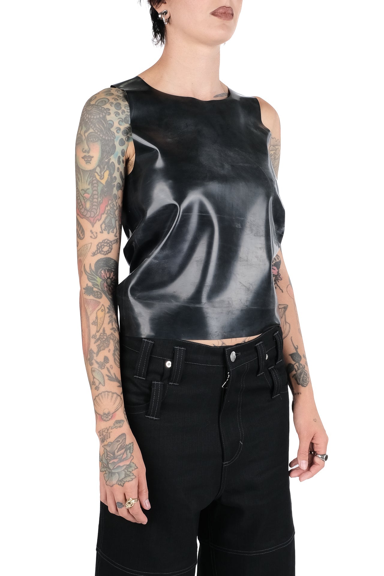 Latex Sleeveless Shirt