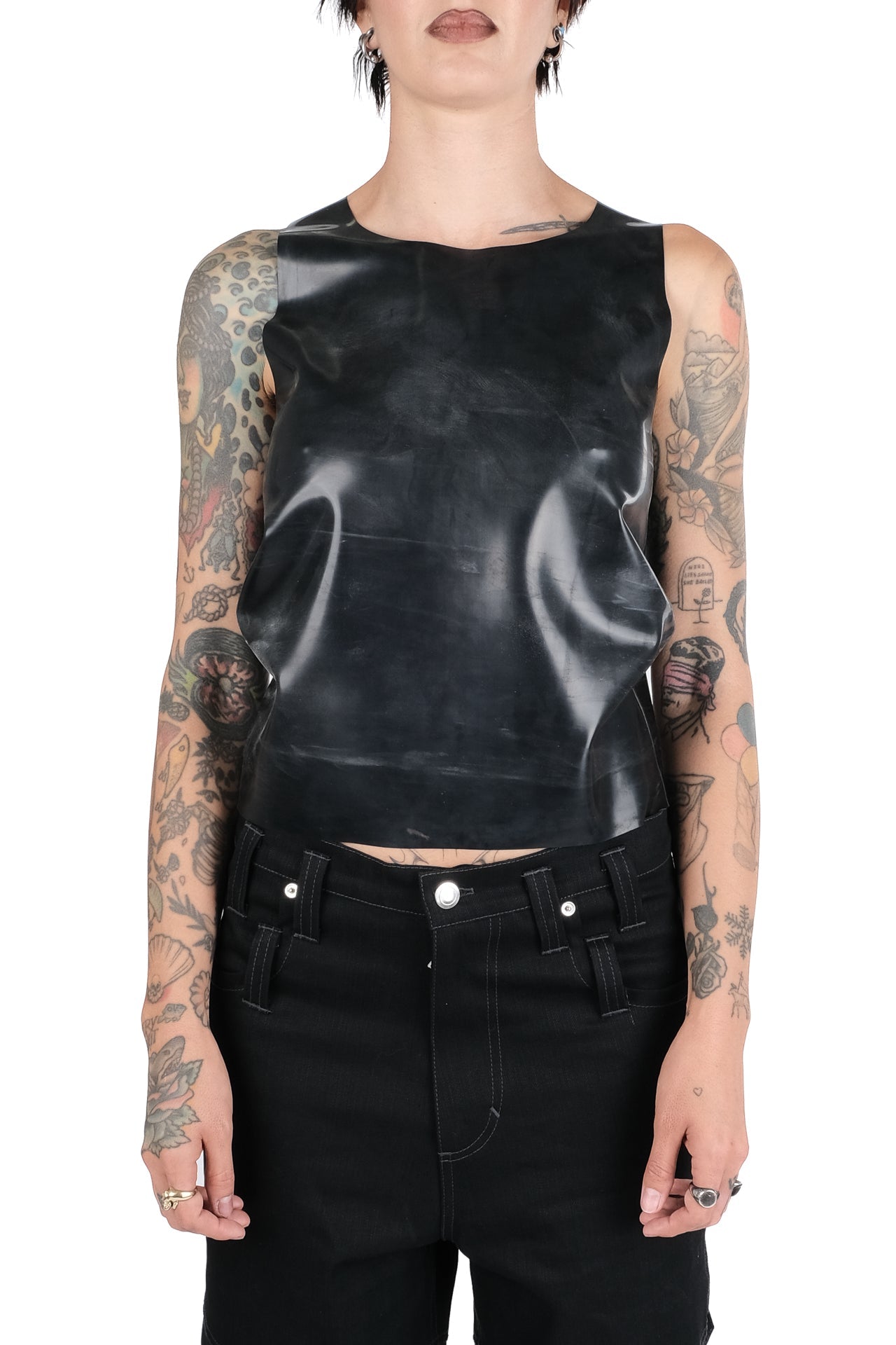 Latex Sleeveless Shirt