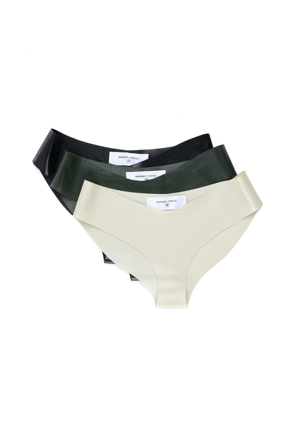 3 - Pack Latex Panty - bustedbrand
