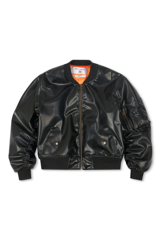 Core Latex Bomber Jacket