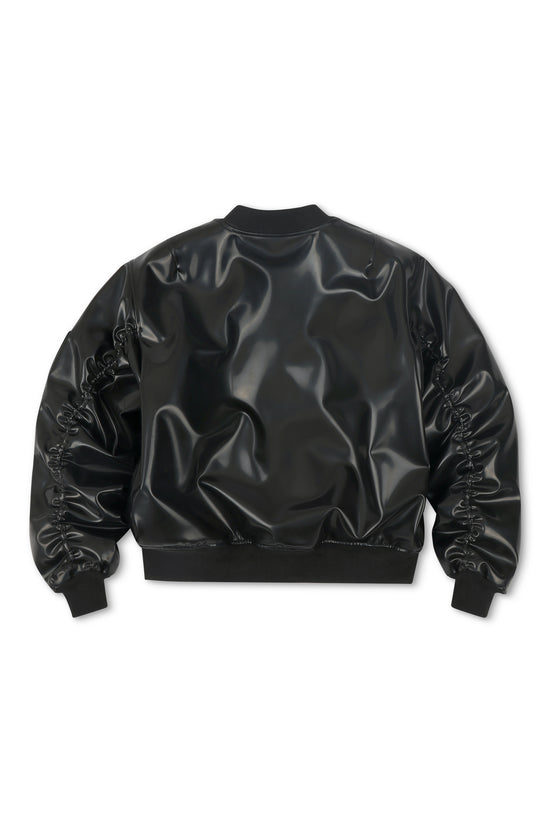 Core Latex Bomber Jacket