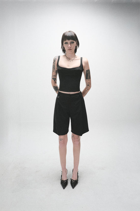 Oversized Trouser Shorts
