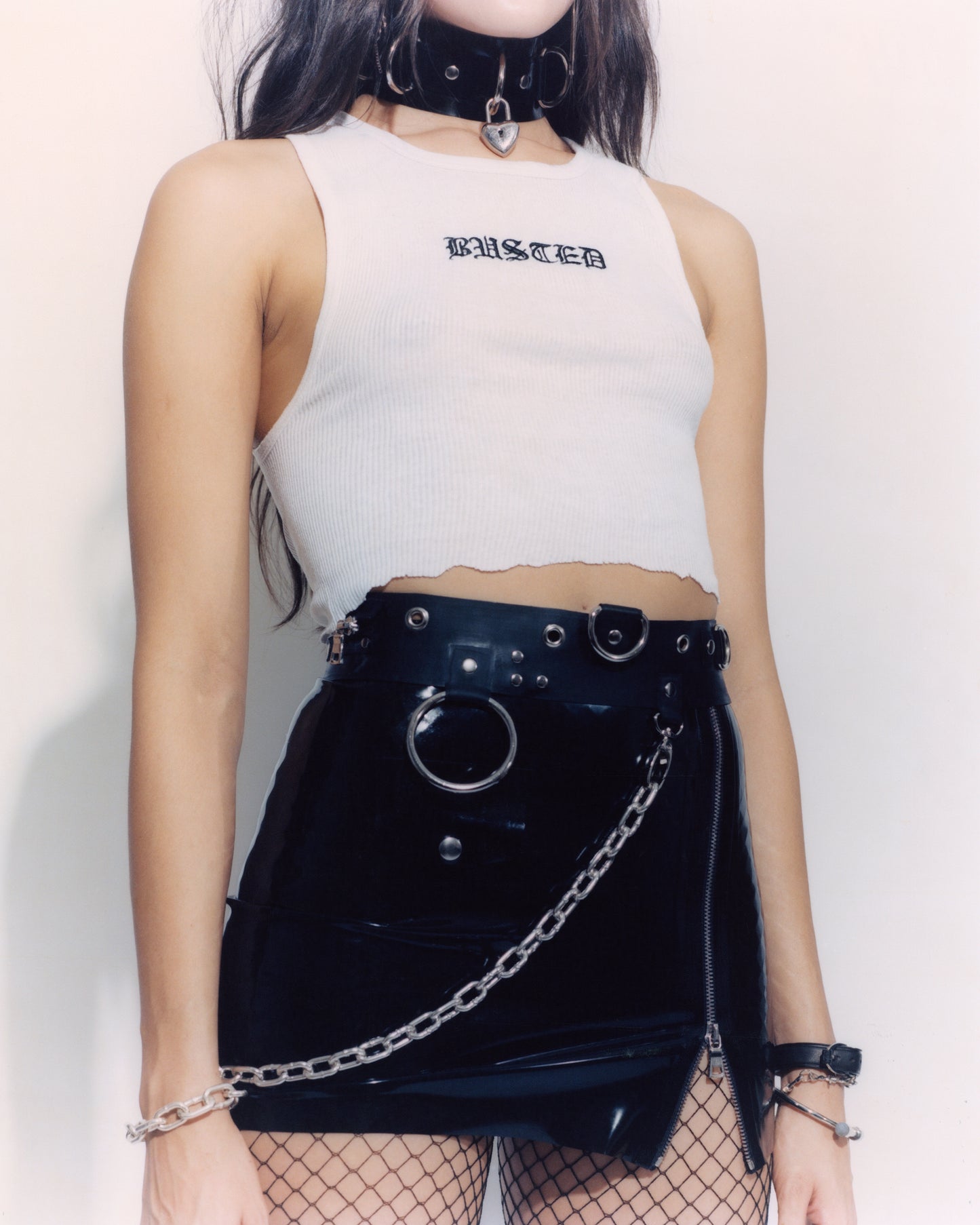 Black Moto Skirt