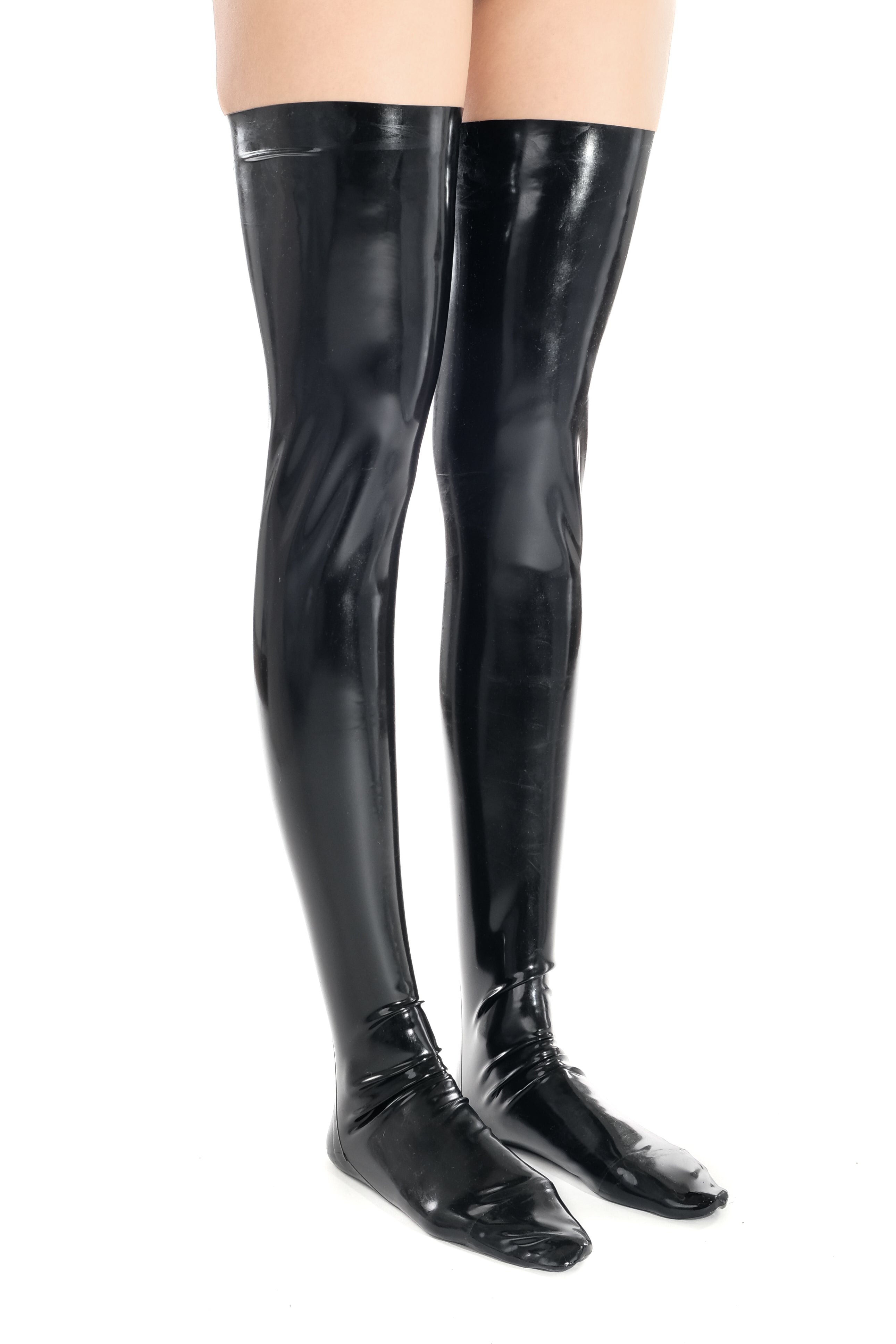 Latex 2024 knee boots