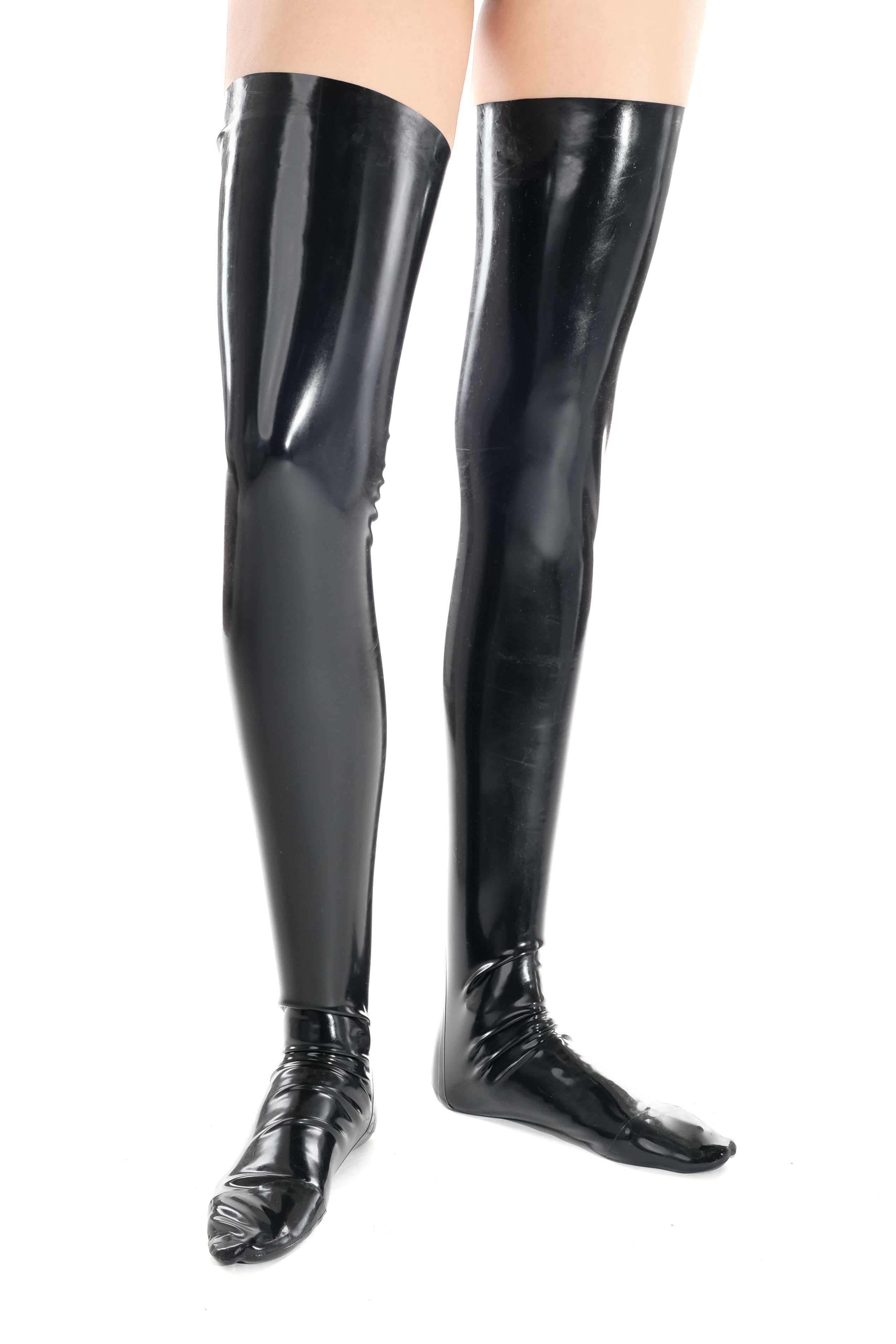 Latex hotsell thigh boots